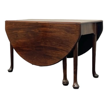 Antique 18th Century Mahogany Queen Anne Drop Leaf Dining Table Circa 1760 