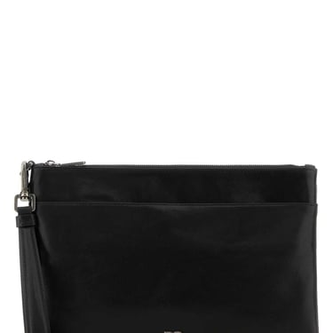 Dolce & Gabbana Men Black Leather Clutch