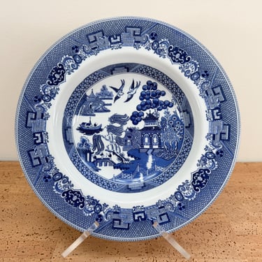 Johnson Brothers Blue Willow England 1883 (2) Rim Soup Bowls | 2003-2024 