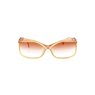 Christian Dior Peach Glitter Rectangular Sunglasses