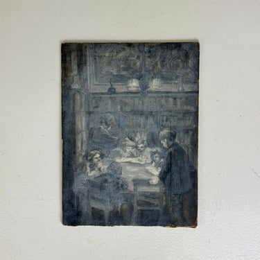 Original Vintage C. A. Gage Oil on Board Painting 