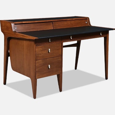 John Van Koert "Profile" Model-K80 Executive Desk w\/ Leather Top for Drexel