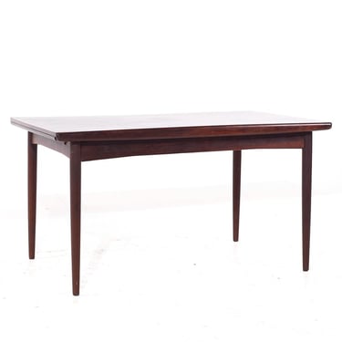 Johannes Nørgaard for Nørgaards Møbelfabrik Mid Century Danish Rosewood Hidden Leaf Dining Table - mcm 