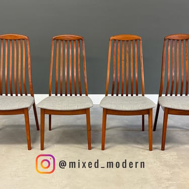 Danish Modern Teak Dining Chairs - Set of 4 