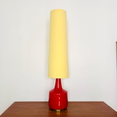 Amazing Mid-Century Modern Glass Floor Lamp by Doria | 1960s 