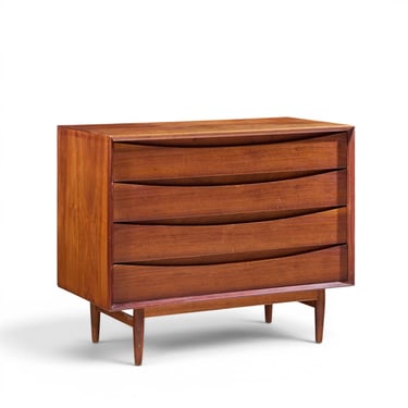 Arne Vodder for Sibast Mid Century Danish Teak 4 Drawer Dresser - mcm 