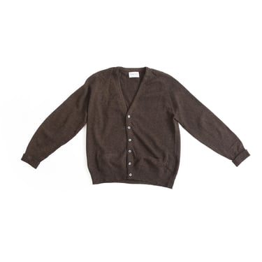 Vintage 60s Puritan brown lambswool knit sweater cardigan 