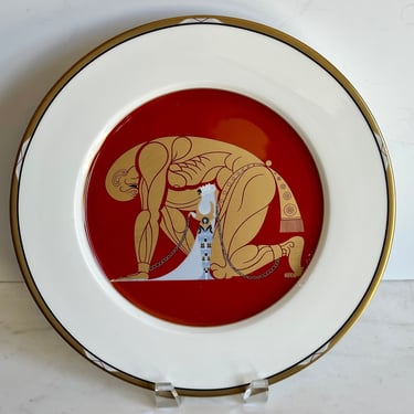 Rare Samson and Delilah Erté Charger Plate 