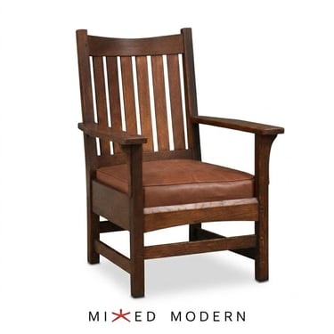 L&JG Stickley Lounge Arm Chair Mission Arts and Crafts 