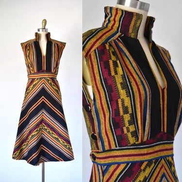 Anaya boho chevron southwestern jumper dress, stripes black dress, ethnic african print, cotton summer dress, erstwhile style 