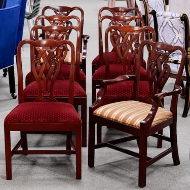 Set of 8 Baker Georgian Style Dining Chairs