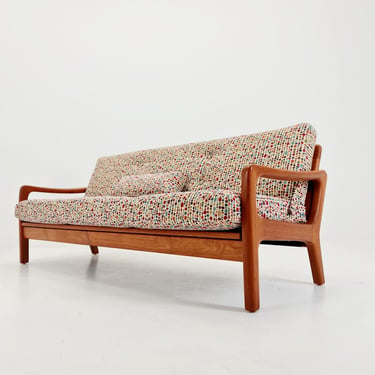 Mid-century Rare Danish teak lounge sofa/ Easy sofa /daybed BY Juul christiansen for JK Denmark, 1960s 