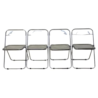 Giancarlo Piretti Plia Folding Chairs for Castelli - Set of Four