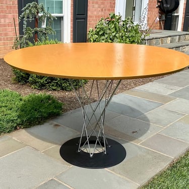Vintage Modernica Cyclone Dining Table by Isamu Noguchi, 48” Birch Top - Free Shipping 