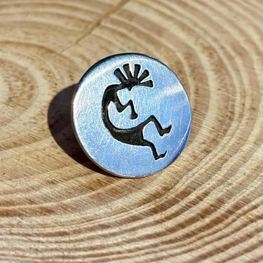 HOPI NATIVE AMERICAN Silver Stick Pin | Vintage Sterling | Dancing Figure | Handmade | Navajo, Southwestern Jewelry 