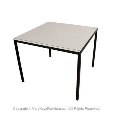 Vintage Mid-Century Florence Knoll “T-Angle” Square Dining / Work Table