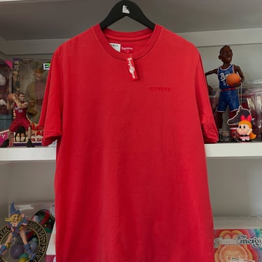 Brand new Supreme Overdyed red tee size M