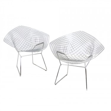 Pair of Harry Bertoia Chrome 