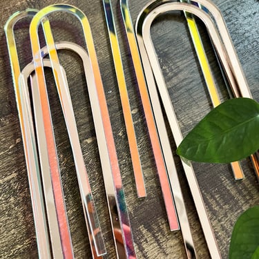 Petite Arch Acrylic Plant Trellis (for 2-3” pots) set of 2/ Rainbow Plant Trellis for Indoor Plant / Houseplant Trellis / Mini Trellis 
