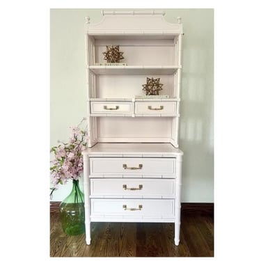 Customize this Henry Link Bali Hai Faux Bamboo Hutch - Lacquered in the color of your choice 