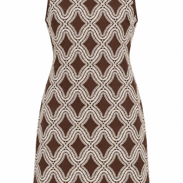The Chocolate Embroidered Mini Dress