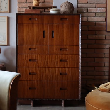 Frank Lloyd Wright Henredon Tall Cabinet in Mahogany