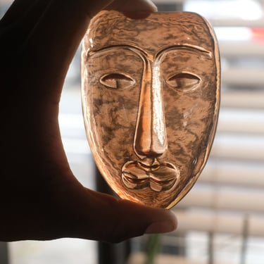 Glass Face Sculpture by Kosta Boda