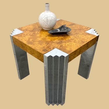 LOCAL PICKUP ONLY ———— Vintage Skyscraper End Table (Style of Milo Baughman) 