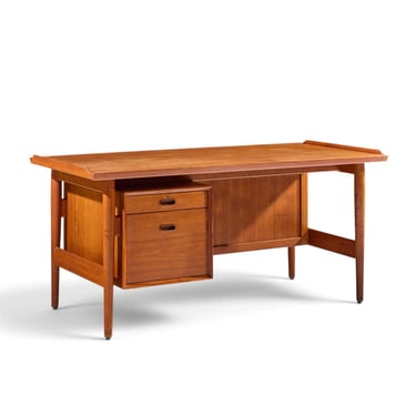 Arne Vodder for Sibast Mid Century Danish Teak Executive Desk - mcm 