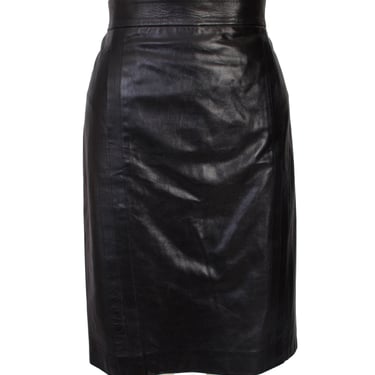 Yves Saint Laurent Leather Pencil Skirt
