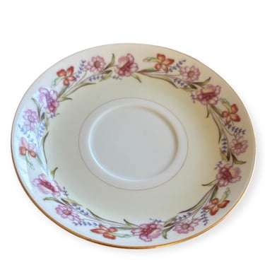 Vintage Garland Pattern Saucer By Aladdin, Midcentury Made In Occupied Japan 