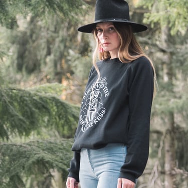 Vintage 80's Sweatshirt, I survived the Siberian Express Raglan Sweatshirt, Black Crewneck Sweatshirt, Hipster Boho Cozy Sweatshirt 