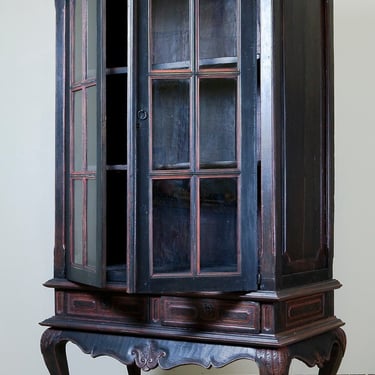 SOLD. An 18th century continental display cabinet. Enquire for similar. 