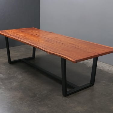 9ft Live Edge Solid Acacia Dining or Conference Table 