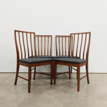 Set of 4 Vintage Mid Century Modern Dining Chairs by McIntosh 