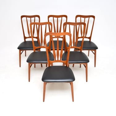Set of Six Danish Teak ‘Ingrid’ Dining Chairs by Niels Koefoed