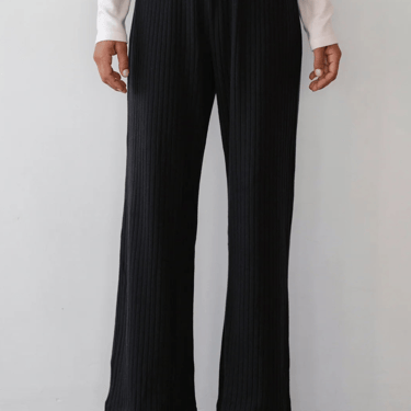 The Sweater Rib Simple Pant - Jet