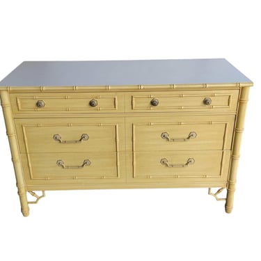 Thomasville Faux Bamboo 3 Draw Chest / Dresser 