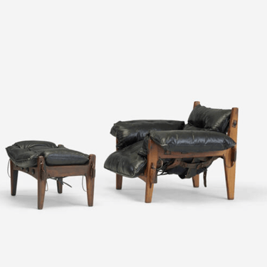 In Process: Sergio Rodrigues “Mischievous” Chair and Ottoman, Brazil