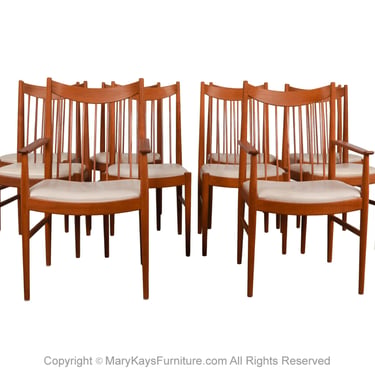 Teak Dining Chairs Arne Vodder Sibast Mobler model 422 Set of 10 