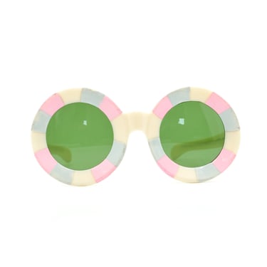 1960s Pastel Stripe Sunglasses
