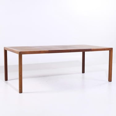 Jack Cartwright for Founders Mid Century Walnut Expanding Dining Table with 2 Leaves - mcm 