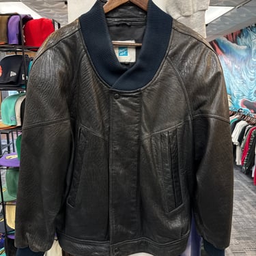 Vintage Tannery West Leather Bomber Jacket