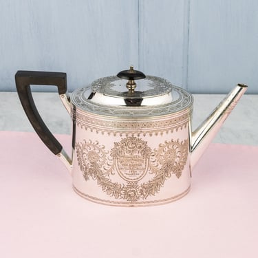 1883 Master of the Hounds Silverplate Teapot