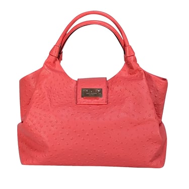 Kate Spade -Coral Textured Leather Shoulder Bag