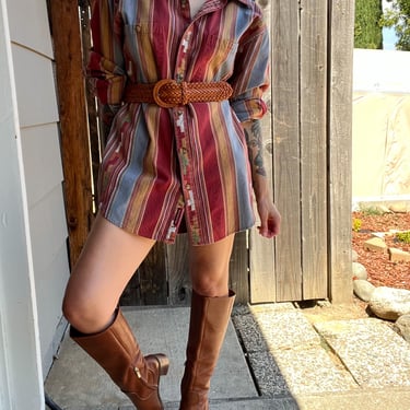 Vintage 1990s The Territory Ahead Southwestern Print Button Down Shirt, Size XL 
