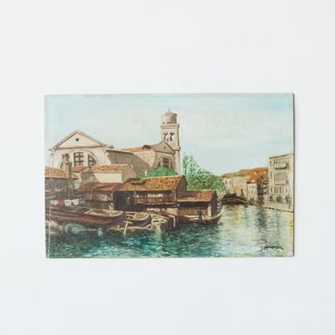 Landscape with Canals Oil Painting