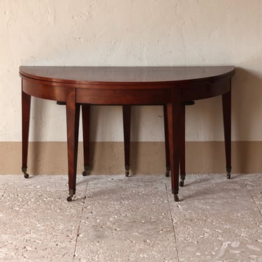Late 18th C. French Directoire Flip-Top Dining Table with Leaves