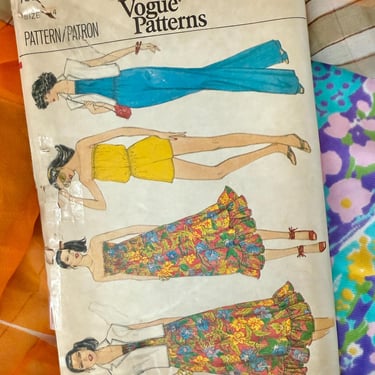 Vintage Sewing Pattern, Very Easy Vogue, Strapless Romper, Jumpsuit, Dress, Boldero, Factory Folded Complete w/Instructions, Vogue 7090 
