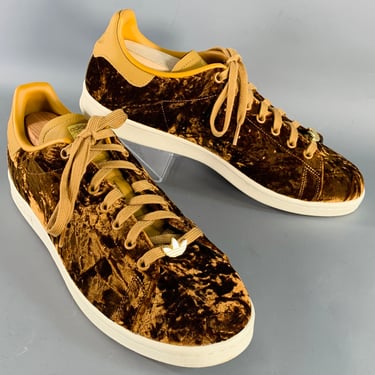 ADIDAS Limited Edition Size 12 Copper Velvet Low Top Lace- Up Sneakers